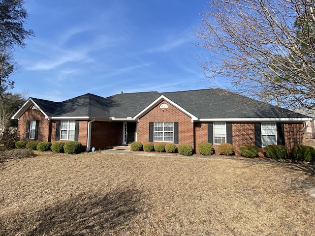 view of single story home