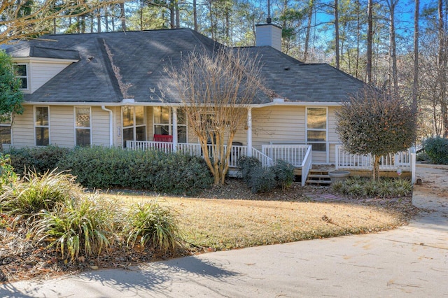 view of front of house featuring a porch