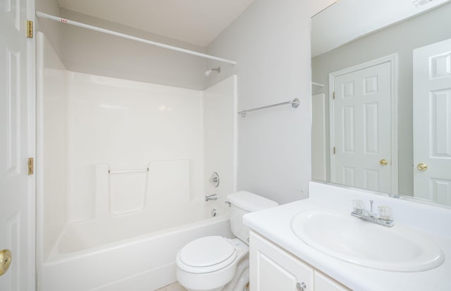5034 Wheeler Lake Rd, Augusta, GA 30909 - bathroom featuring vanity, toilet, and tub / shower combination