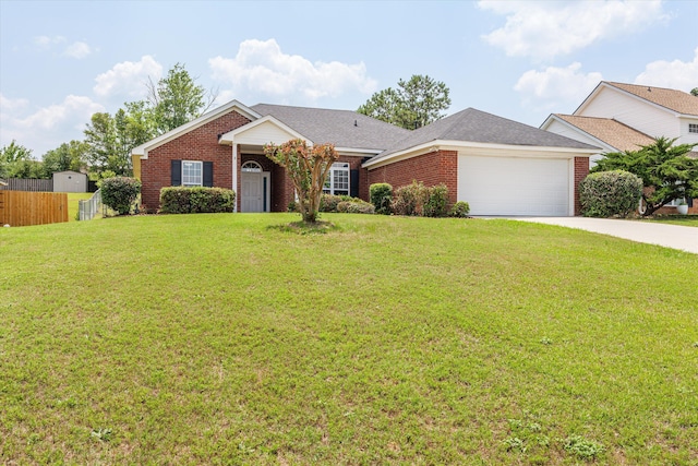 4308 Felmellow Dr, Grovetown, GA 30813 - ranch-style house with a garage, concrete driveway, and brick siding