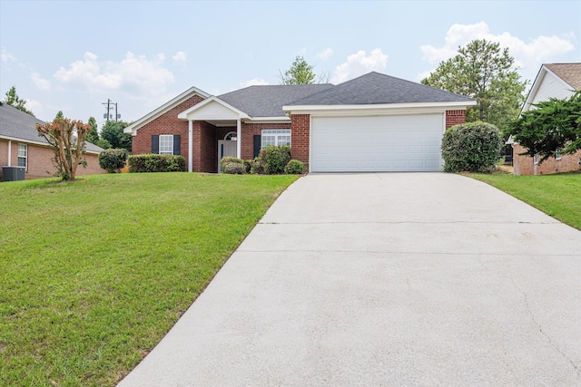 4308 Felmellow Dr, Grovetown, GA 30813 - ranch-style house with an attached garage, a front yard, driveway, and brick siding