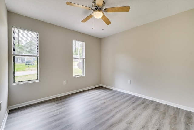 2913 Kings View Dr, Augusta, GA 30909 - empty room with light wood-style flooring and a ceiling fan