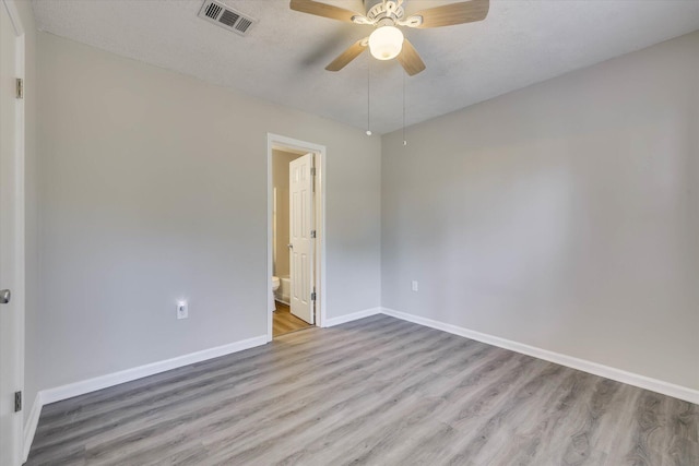 2913 Kings View Dr, Augusta, GA 30909 - empty room with wood finished floors and ceiling fan