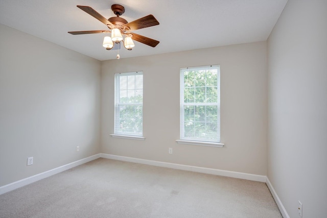5107 Windmill Pl, Evans, GA 30809 - spare room with light carpet and ceiling fan