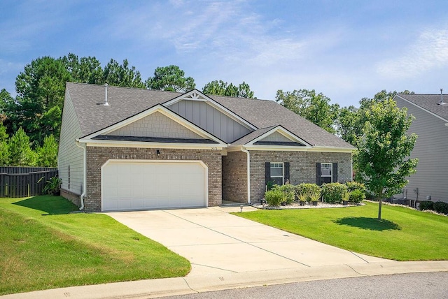 3076 White Gate Loop, Aiken, SC 29801 - craftsman-style house with concrete driveway, an attached garage, brick siding, and roof with shingles