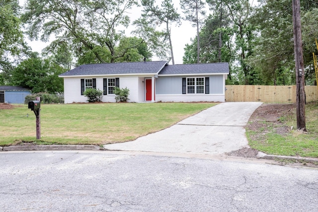 355 E Park Way Ct, Martinez, GA 30907 - single story home with driveway, roof with shingles, and a gate