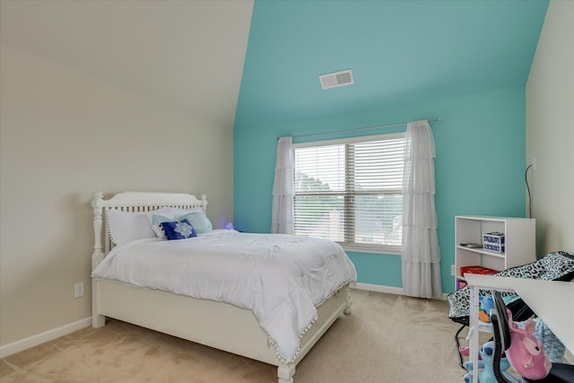 3051 Parkridge Dr, Grovetown, GA 30813 - bedroom featuring carpet floors, baseboards, and lofted ceiling