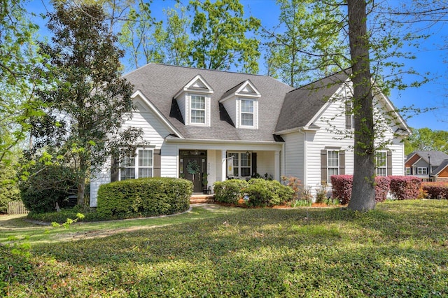 4002 Backwater Ct, Evans, GA 30809 - new england style home featuring a shingled roof and a front lawn