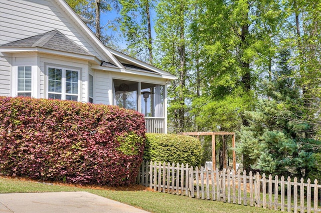 4002 Backwater Ct, Evans, GA 30809 - property entrance with a shingled roof and fence