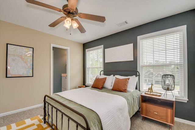 4002 Backwater Ct, Evans, GA 30809 - bedroom featuring visible vents, baseboards, and light colored carpet