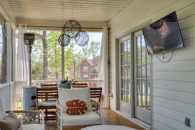 4002 Backwater Ct, Evans, GA 30809 - sunroom with hardwood / wood-style floors and a healthy amount of sunlight