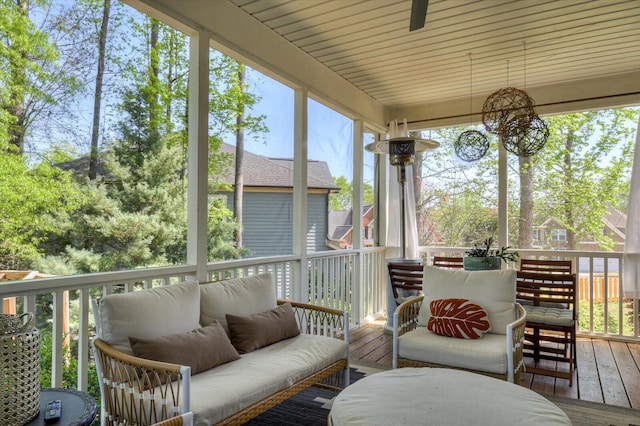 4002 Backwater Ct, Evans, GA 30809 - sunroom / solarium featuring an outdoor hangout area