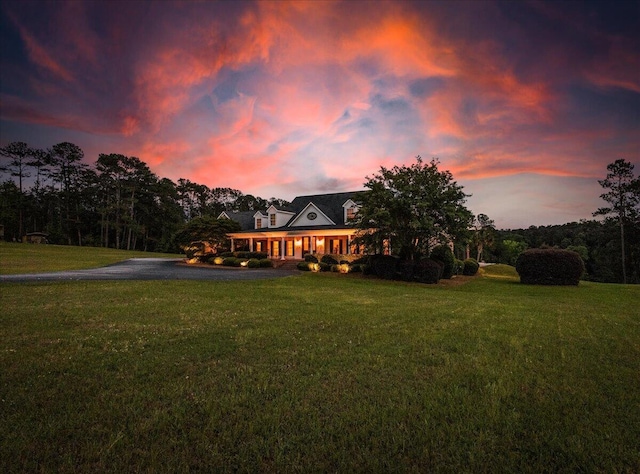 698 Heggies Ridge Dr, Appling, GA 30802 - view of front facade with asphalt driveway and a front yard
