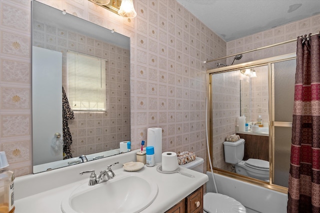 3415 Pine Hill Rd, Hephzibah, GA 30815 - full bathroom with vanity and shower / bath combination with glass door
