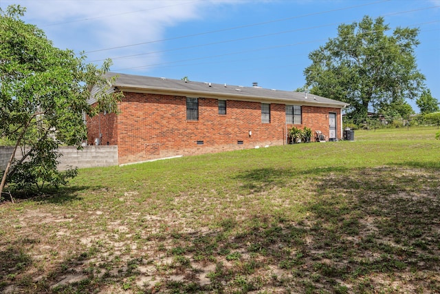 3415 Pine Hill Rd, Hephzibah, GA 30815 - rear view of property featuring crawl space, a lawn, and brick siding