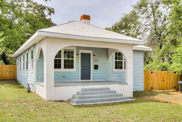 1107 Adrian St, Augusta, GA 30904 - view of front of home with a porch and a chimney