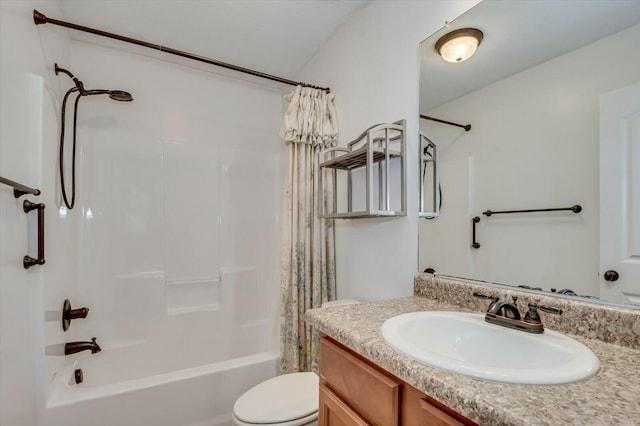 702 Southwick Ave, Grovetown, GA 30813 - bathroom featuring vanity, shower / bath combination with curtain, and toilet