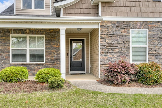 702 Southwick Ave, Grovetown, GA 30813 - entrance to property featuring stone siding