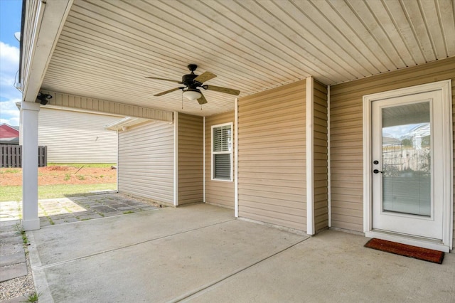 702 Southwick Ave, Grovetown, GA 30813 - view of patio with ceiling fan