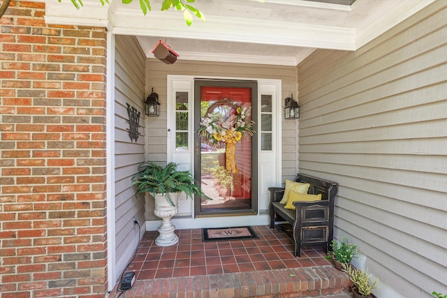 429 Cambridge Cir, Martinez, GA 30907 - doorway to property with brick siding