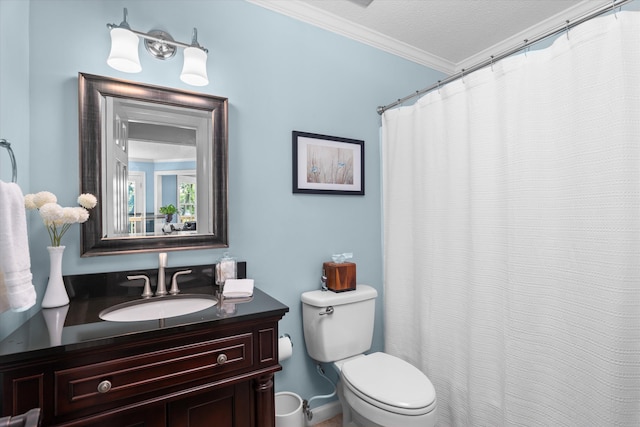 429 Cambridge Cir, Martinez, GA 30907 - full bathroom featuring crown molding, vanity, and a shower with shower curtain