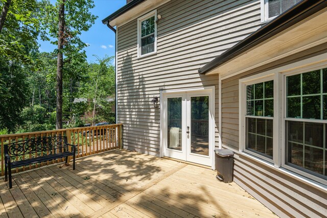429 Cambridge Cir, Martinez, GA 30907 - wooden terrace with french doors