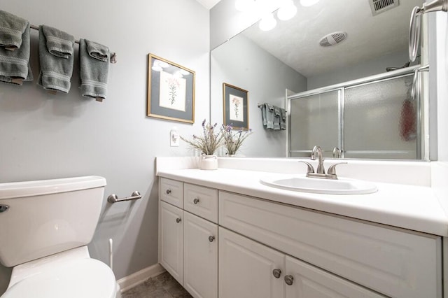189 Mokateen Ave, North Augusta, SC 29841 - bathroom featuring vanity and an enclosed shower