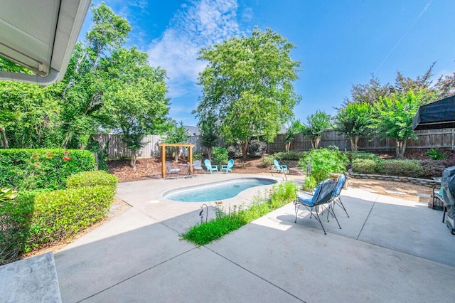 189 Mokateen Ave, North Augusta, SC 29841 - view of pool featuring a patio and a fenced backyard