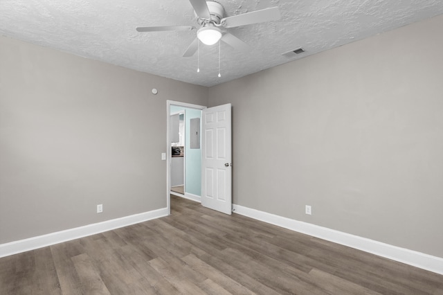 3007 Tallwood Way, Augusta, GA 30906 - spare room with wood finished floors, ceiling fan, and a textured ceiling