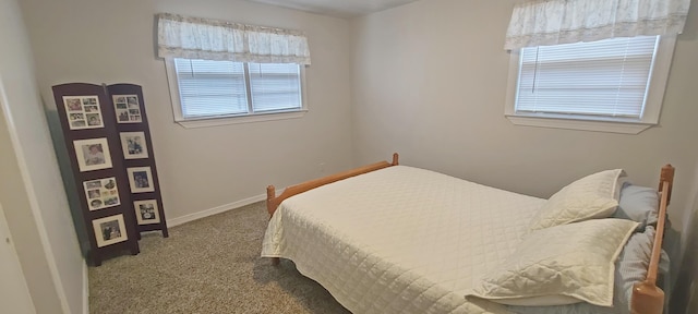 bedroom with carpet flooring