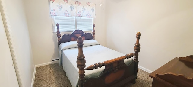 bedroom featuring carpet flooring