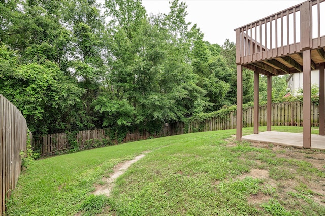 3430 Grove Landing Cir, Grovetown, GA 30813 - view of yard featuring a patio and a wooden deck