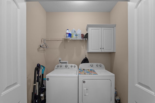 3430 Grove Landing Cir, Grovetown, GA 30813 - laundry area with washer and clothes dryer and cabinet space