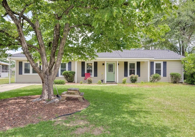 4122 Langley St, Martinez, GA 30907 - single story home featuring a front yard and covered porch