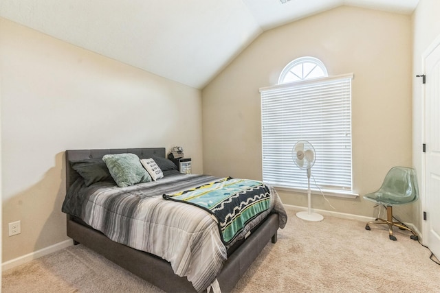 7105 Summerton Dr, Augusta, GA 30909 - carpeted bedroom with baseboards and vaulted ceiling