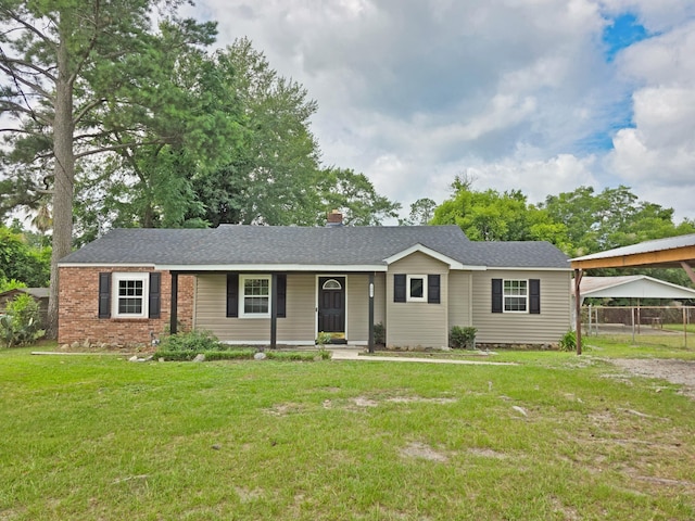 1005 Weston St, North Augusta, SC 29841 - single story home featuring a porch and a detached carport
