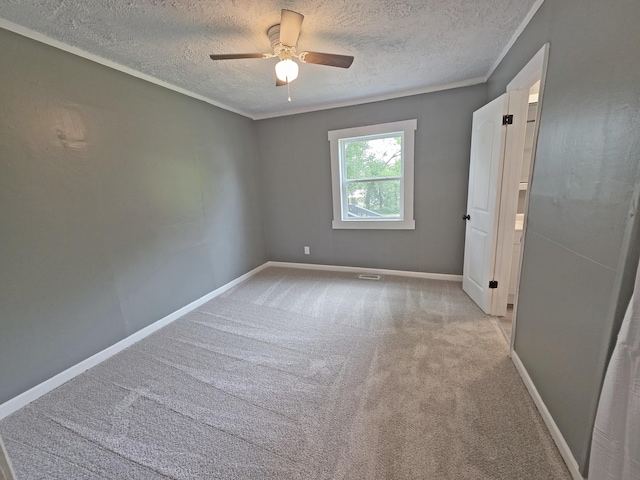 1005 Weston St, North Augusta, SC 29841 - unfurnished room featuring a textured ceiling, carpet flooring, and ceiling fan