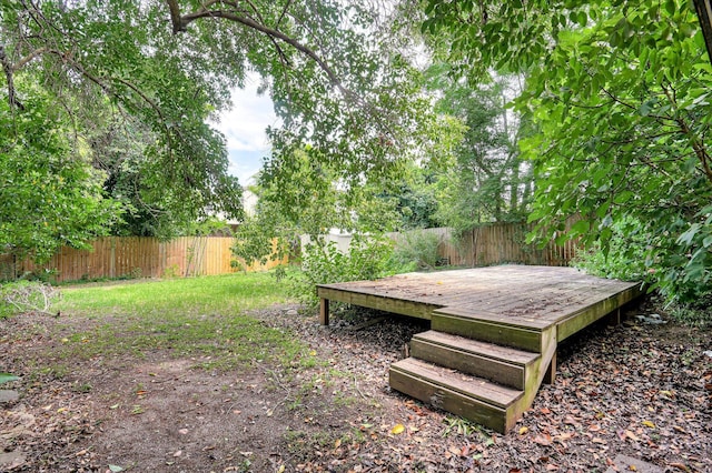 844 Heard Ave, Augusta, GA 30904 - fenced backyard featuring a deck