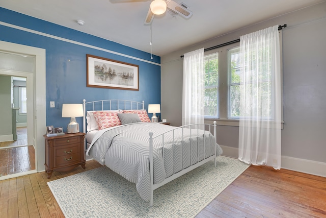 844 Heard Ave, Augusta, GA 30904 - bedroom featuring hardwood / wood-style flooring and a ceiling fan