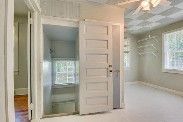 844 Heard Ave, Augusta, GA 30904 - entrance foyer featuring healthy amount of natural light and ceiling fan