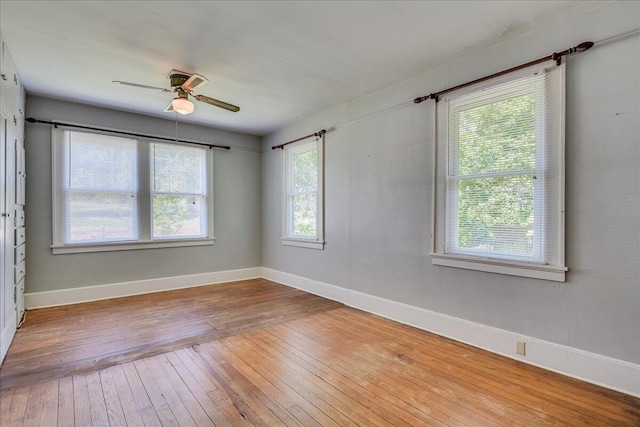 844 Heard Ave, Augusta, GA 30904 - unfurnished room featuring hardwood / wood-style floors and a ceiling fan