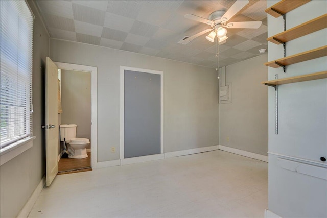 844 Heard Ave, Augusta, GA 30904 - unfurnished bedroom featuring connected bathroom and a ceiling fan