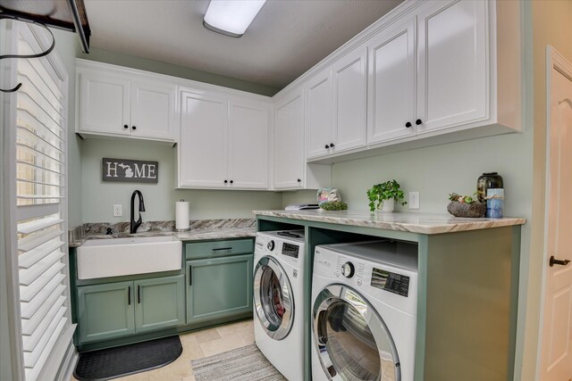 139 Laurens Dr, Mccormick, SC 29835 - washroom with independent washer and dryer and cabinet space
