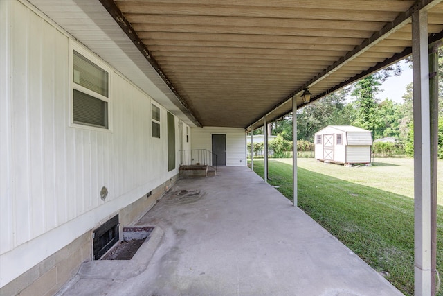 3589 Jonathan Cir, Augusta, GA 30906 - view of patio with a storage unit