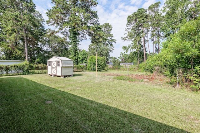 3589 Jonathan Cir, Augusta, GA 30906 - view of yard featuring a storage shed and view of scattered trees