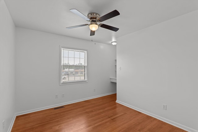 4004 Columbia Rd, Martinez, GA 30907 - spare room with a ceiling fan, wood finished floors, and baseboards