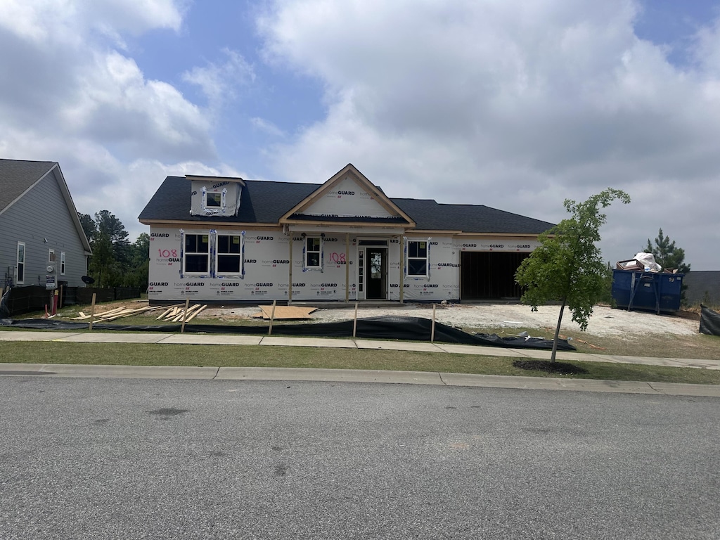 view of property under construction