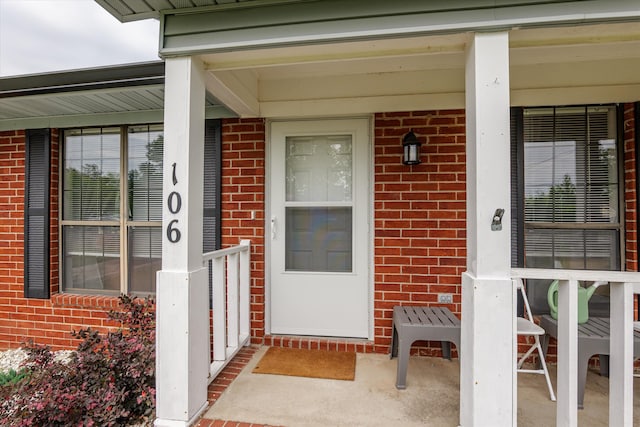 106 Allie Rd, Wrens, GA 30477 - entrance to property with brick siding and a porch