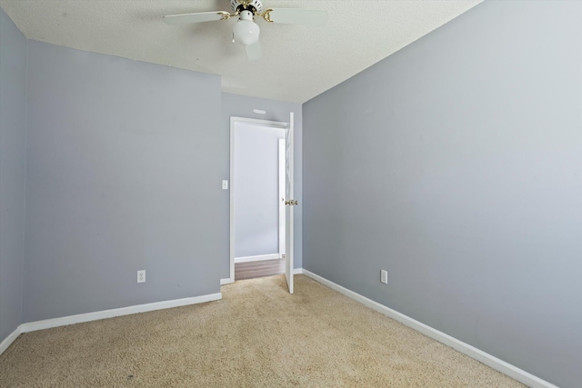 3701 Winchester Way, Martinez, GA 30907 - carpeted spare room with a textured ceiling, baseboards, and ceiling fan