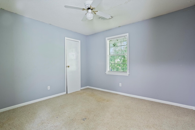 3701 Winchester Way, Martinez, GA 30907 - carpeted spare room featuring baseboards, ceiling fan, and visible vents